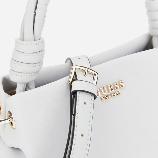 Сумка жіноча маленька Guess Sansa HWNG8476110-WHI Біла (800070334966) - зображення 5