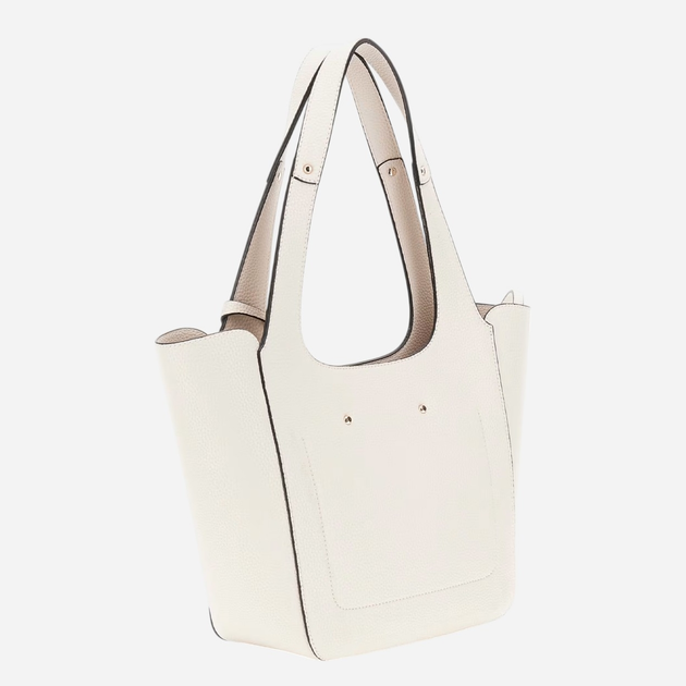 Zestaw (torebka shopper + kosmetyczka) damski Guess Helina HWBG9640220-BON Beżowy - obraz 2