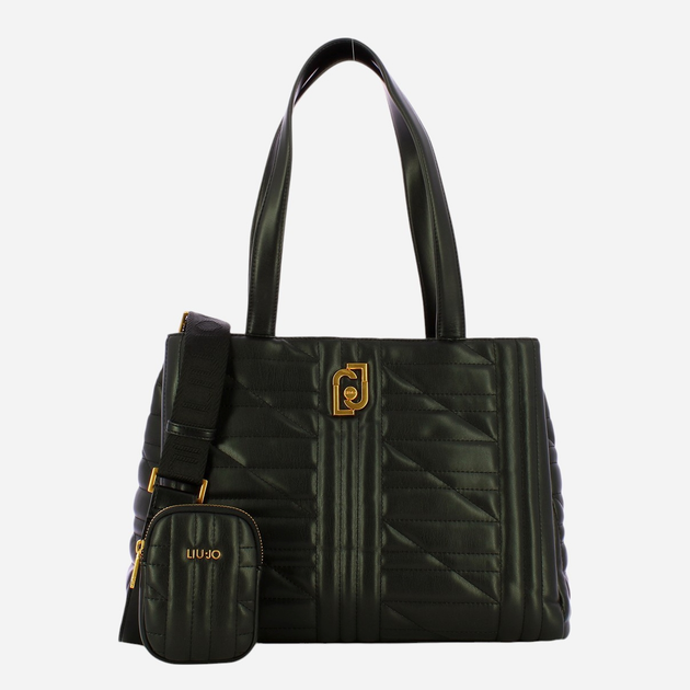Zestaw (torebka shopper + portfel) damski Liu Jo AF3120E0426-22222 Czarny - obraz 1