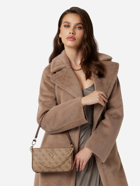 Сумка багет сідло жіноча маленька Guess Noelle HWBG7879720-LGW Коричнева (800070334936) - зображення 2