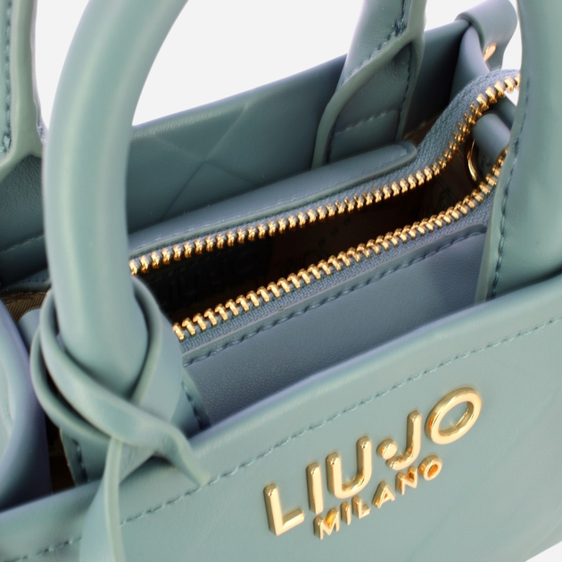 Сумка крос-боді через плече жіноча маленька Liu Jo AA5102E0778-64018 Бірюзова (800070335704) - зображення 5