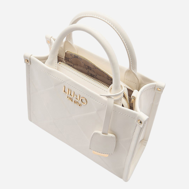 Сумка крос-боді через плече жіноча середня Liu Jo AA5192E0778-01065 Біла (800070335813) - зображення 5