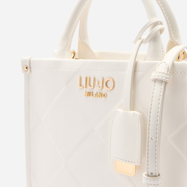 Сумка крос-боді через плече жіноча середня Liu Jo AA5192E0778-01065 Біла (800070335813) - зображення 6