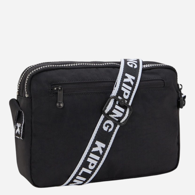 Torebka crossbody damska materiałowa Kipling Abanu KPKI59869SB1001 Czarna - obraz 3