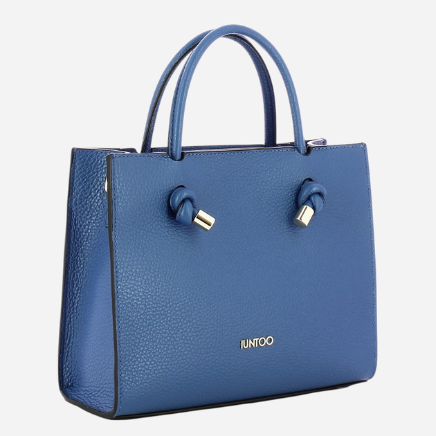 Torebka crossbody damska skórzana IUNTOO Armonia 168117-007 Niebieska - obraz 3