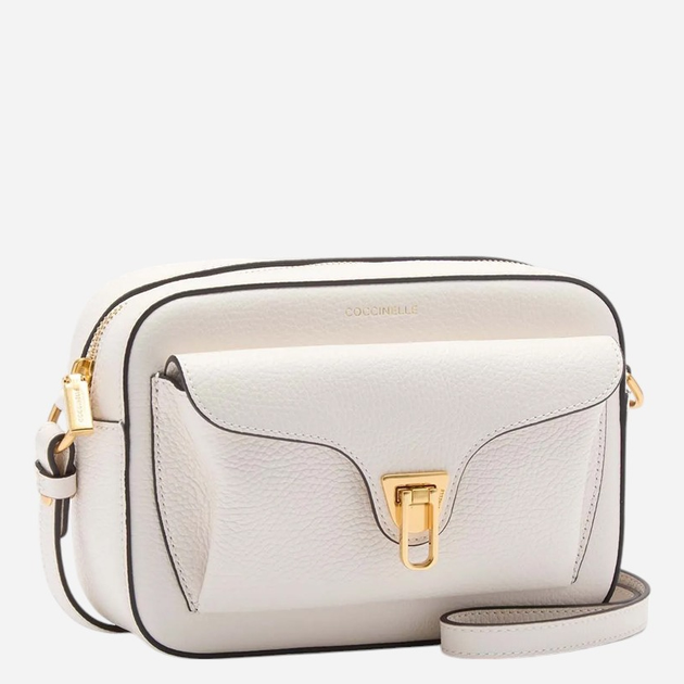 Torebka crossbody damska skórzana Coccinelle Beat E1MF6150201-H14 Biała - obraz 2