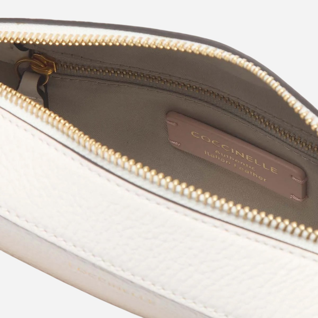 Torebka crossbody damska skórzana Coccinelle Beat E1MF6150201-H14 Biała - obraz 3