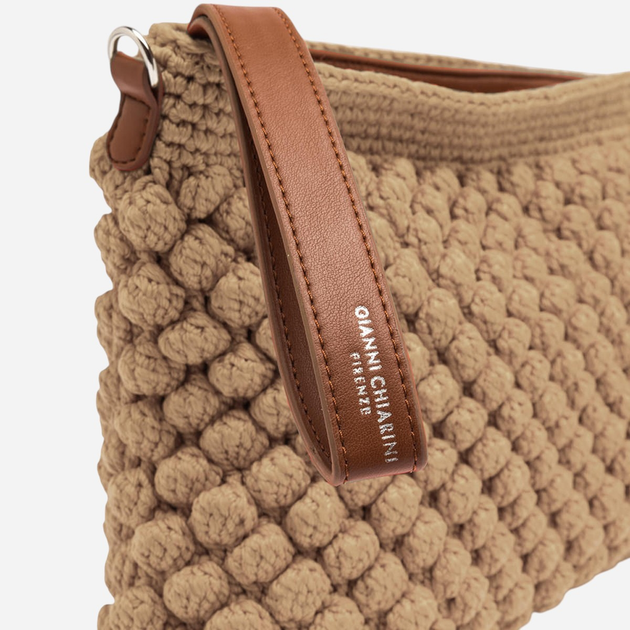 Сумка крос-боді через плече жіноча тканинна середня Gianni Chiarini Bella BS-11575-TRCBBL-0422 Коричнева (800070334599) - зображення 5