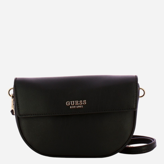 Сумка крос-боді через плече жіноча зі штучної шкіри маленька Guess Cerelia HWBG9645190-BLA Чорна (800070334951) - зображення 1