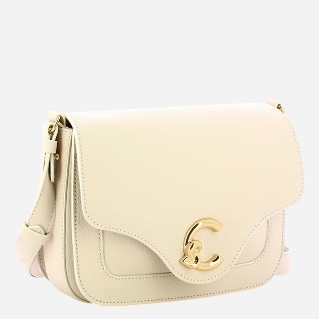 Torebka crossbody damska skórzana Coccinelle C-Me E1SSL150101-H14 Biała - obraz 3