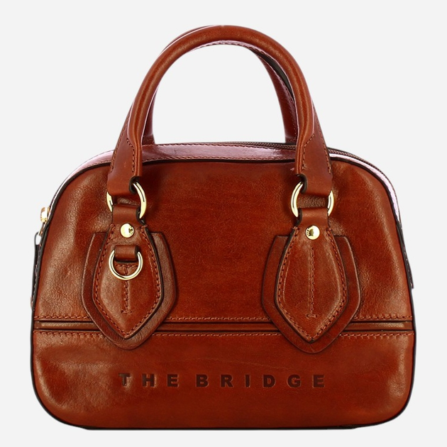 Torebka crossbody damska skórzana The Bridge Daphne 44681501-14 Brązowa - obraz 4