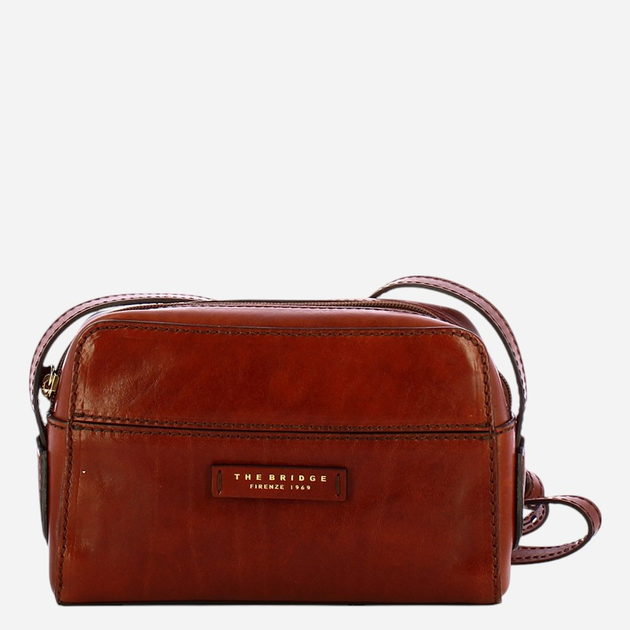 Torebka crossbody damska skórzana The Bridge Elettra 44670501-14 Brązowa - obraz 1