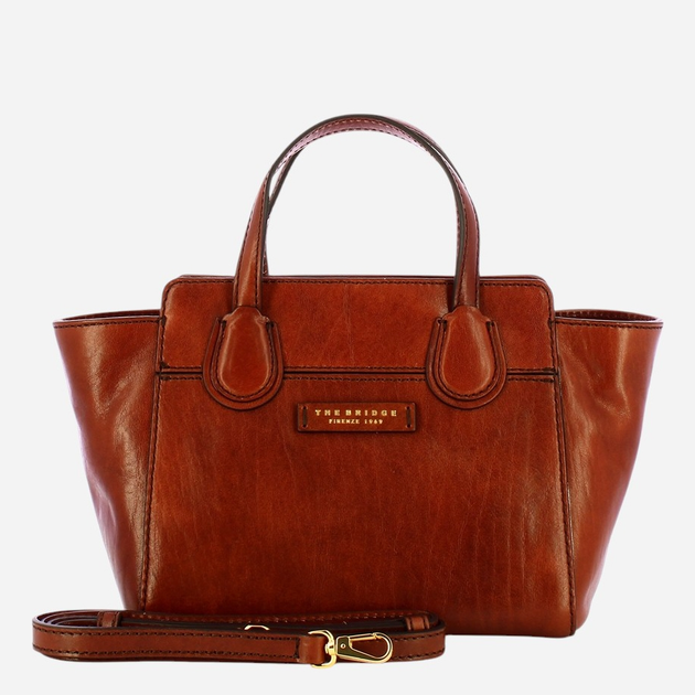 Torebka crossbody damska skórzana The Bridge Elettra 44673501-14 Brązowa - obraz 1