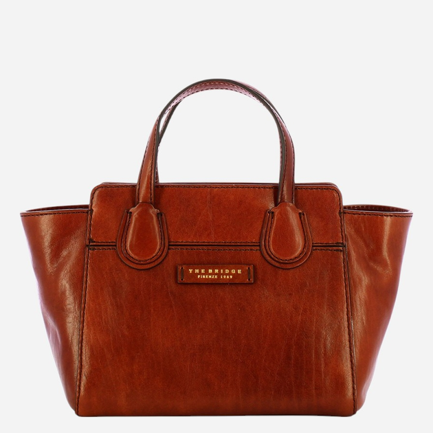 Torebka crossbody damska skórzana The Bridge Elettra 44673501-14 Brązowa - obraz 4