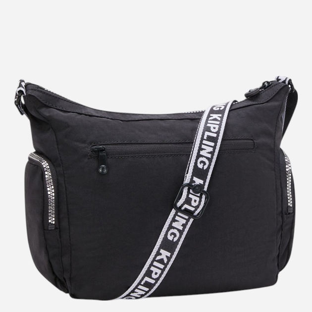 Torebka crossbody damska materiałowa Kipling Gabb KPKI30269SB1001 Czarna - obraz 3