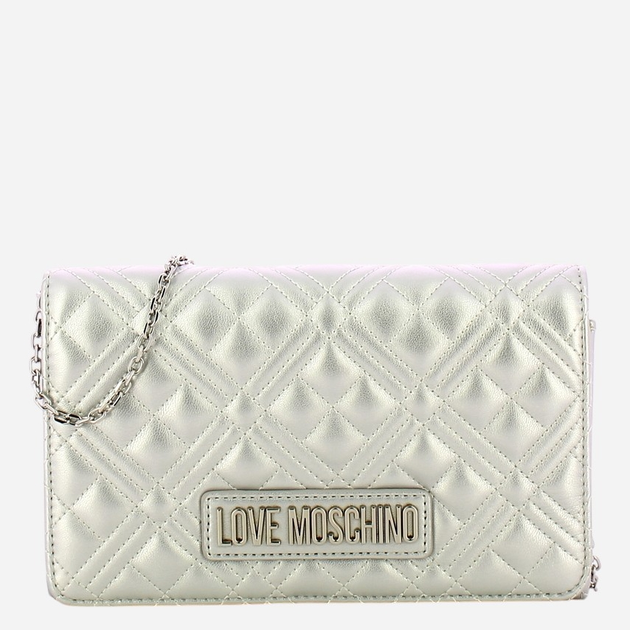 Torebka crossbody damska mini Love Moschino JC4079PP1MLA196B Srebrna - obraz 1