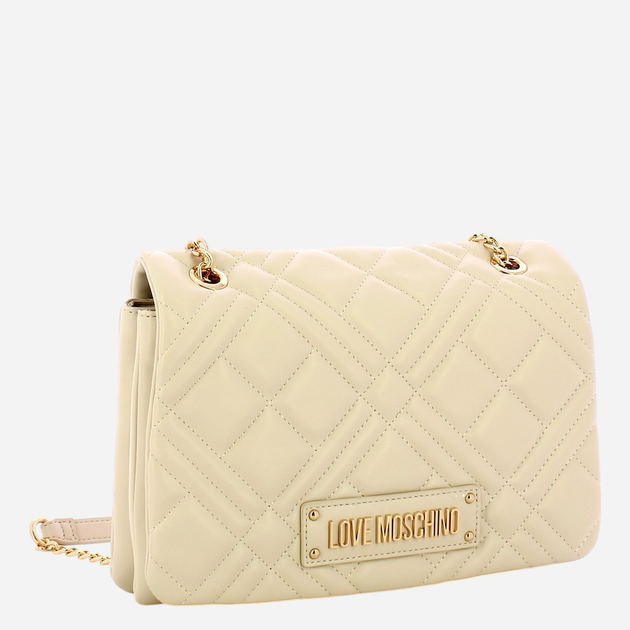 Сумка крос-боді через плече жіноча середня Love Moschino JC4153PP1MLA0110 Молочна (800070339047) - зображення 3