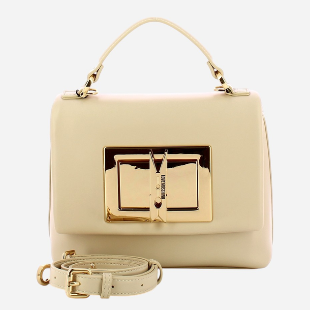 Сумка крос-боді через плече жіноча середня Love Moschino JC4161PP1MLM0110 Молочна (800070339017) - зображення 1