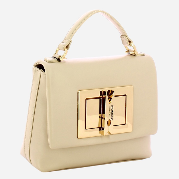 Сумка крос-боді через плече жіноча середня Love Moschino JC4161PP1MLM0110 Молочна (800070339017) - зображення 3