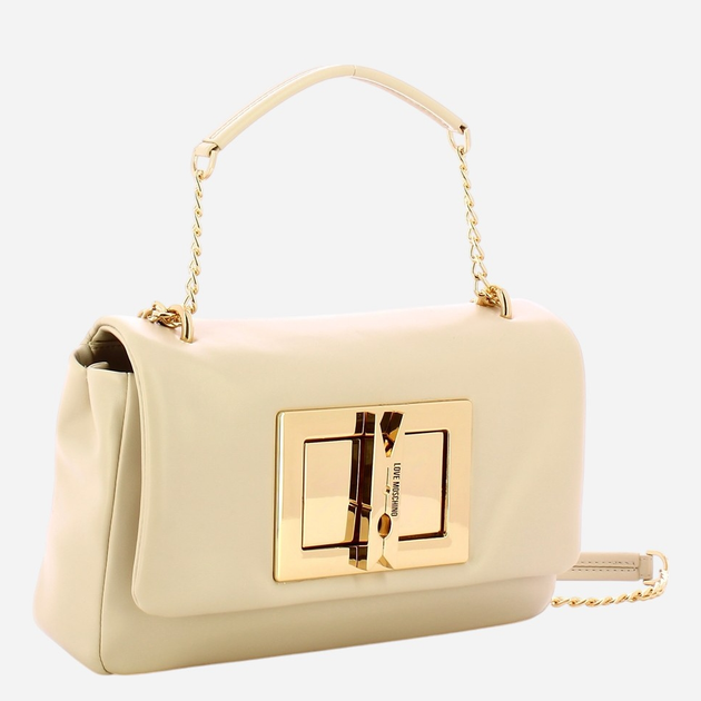 Torebka crossbody damska mała Love Moschino JC4164PP1MLM0110 Mleczna - obraz 3