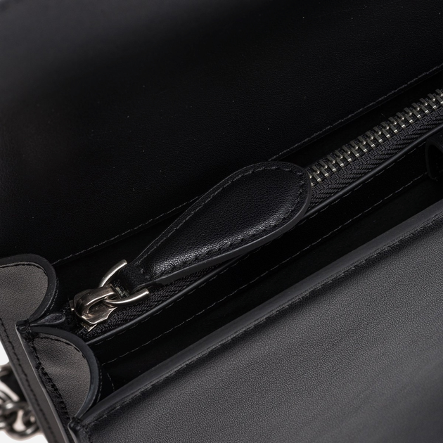 Torebka crossbody damska skórzana Pinko Love One 100053A0F1-Z99O Czarna - obraz 4