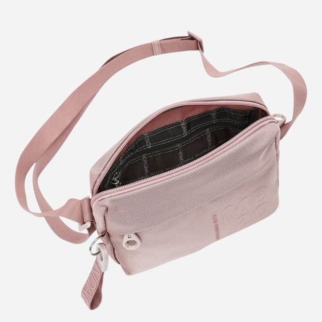 Сумка крос-боді через плече жіноча тканинна маленька Mandarina Duck P10QMT34-481 Світло-рожева (800070338813) - зображення 4