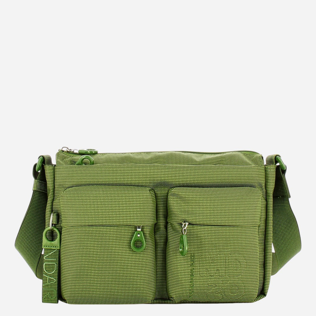 Сумка крос-боді через плече жіноча тканинна середня Mandarina Duck P10QMTX5-812 Зелена (800070343470) - зображення 1