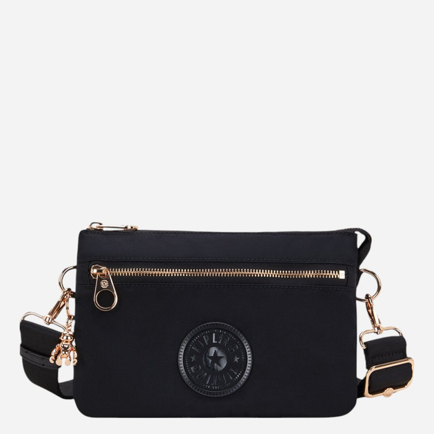 Torebka crossbody damska materiałowa Kipling Riri KPKI330262Q1001 Czarna - obraz 1