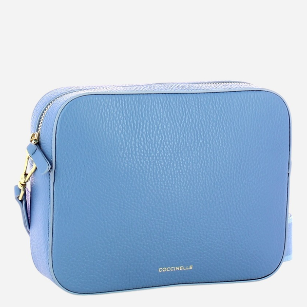 Torebka crossbody damska skórzana Coccinelle Tebemini E5MN555M301-B36 Niebieska - obraz 3