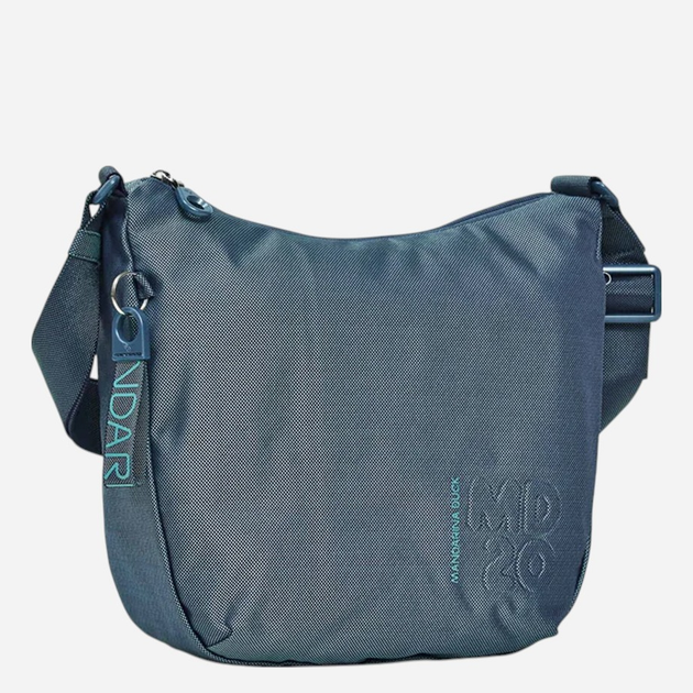 Torba na ramię damska materiałowa Mandarina Duck P10QMTV1-23E Niebieska - obraz 3