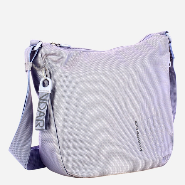 Torba na ramię damska materiałowa Mandarina Duck P10QMTV1-A25 Lawendowa - obraz 3