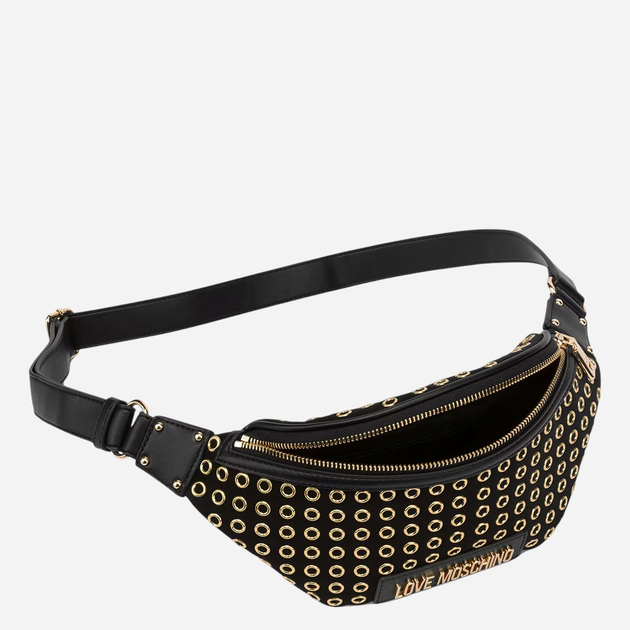 Torebka nerka damska mała Love Moschino JC4060PP1LLH100A Czarna - obraz 3