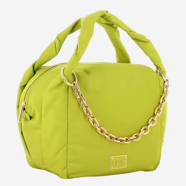 Torebka hobo damska skórzana mała Liu Jo AF2122T4974-50548 Limonkowa - obraz 3