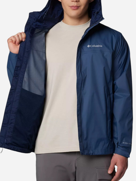 Kurtka wiatrówka męska sportowa Columbia Watertight II Jacket 1533898479 L Niebieska (195982193373) - obraz 5