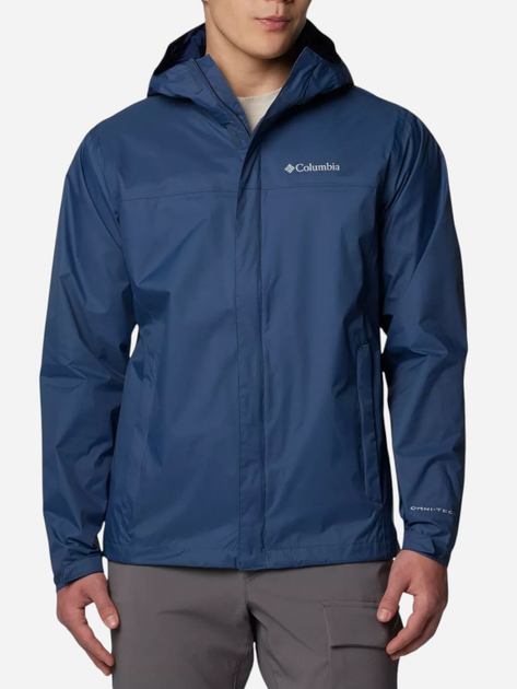 Kurtka wiatrówka męska sportowa Columbia Watertight II Jacket 1533898479 M Niebieska (195982193366) - obraz 1