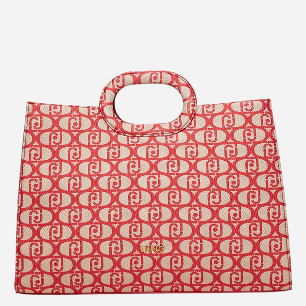 Torebka shopper damska materiałowa Liu Jo AA4122T6438-81651 Czerwona - obraz 1
