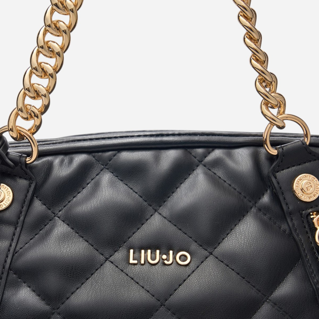 Torebka shopper damska duża Liu Jo AA5132E0015-22222 Czarna - obraz 6