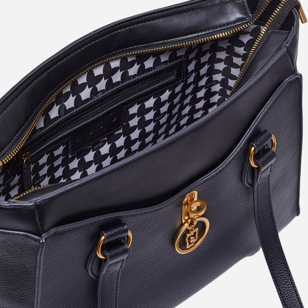 Torebka shopper damska duża Liu Jo AF3032E0031-22222 Czarna - obraz 4