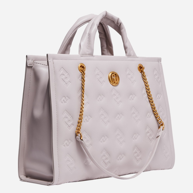 Torebka shopper damska duża Liu Jo AF3042E0006-30000 Mleczno-szara - obraz 3