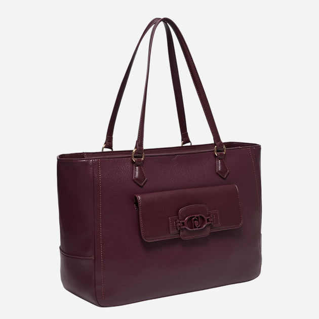Torebka shopper damska duża Liu Jo AF4027E0031-00136 Bordowa - obraz 3
