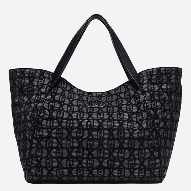 Torebka shopper damska materiałowa Liu Jo AF4313T6438-Y9679 Czarna - obraz 1