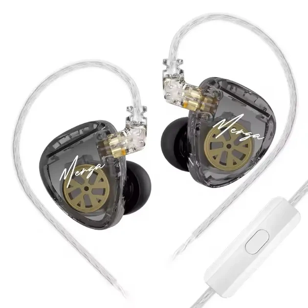 KZ Merga (with mic.) — гибридные наушники с двойным драйвером 1DD+1BA Dual Driver IEM - Фото 1 KZ Merga (with mic.) — гибридные наушники с двойным драйвером 1DD+1BA Dual Driver IEM - изображение 1