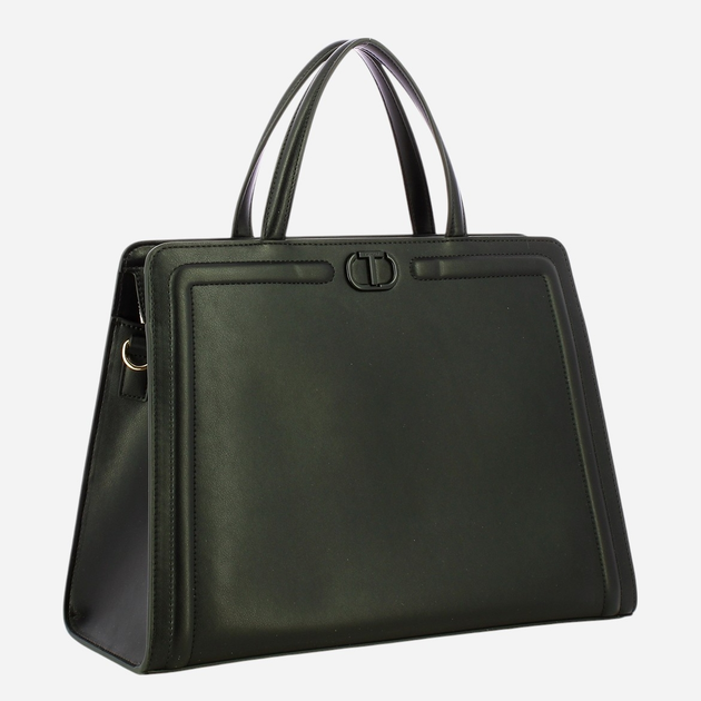 Torebka shopper damska mała Twinset Brera 251TB7233-00006 Czarna - obraz 3