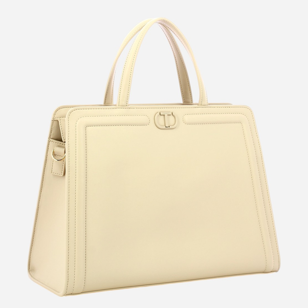 Torebka shopper damska mała Twinset Brera 251TB7233-12140 Beżowa - obraz 3