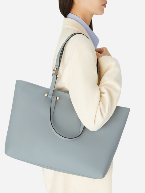 Сумка шопер жіноча з натуральної шкіри Furla Duetto WB01453BX31693602S1007 Блакитна (800070334426) - зображення 2