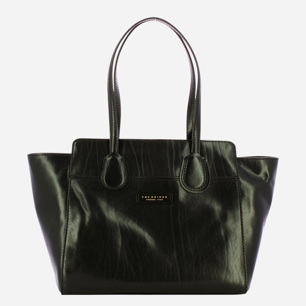 Torebka shopper damska skórzana The Bridge Elettra 44674501-30 Czarna - obraz 1