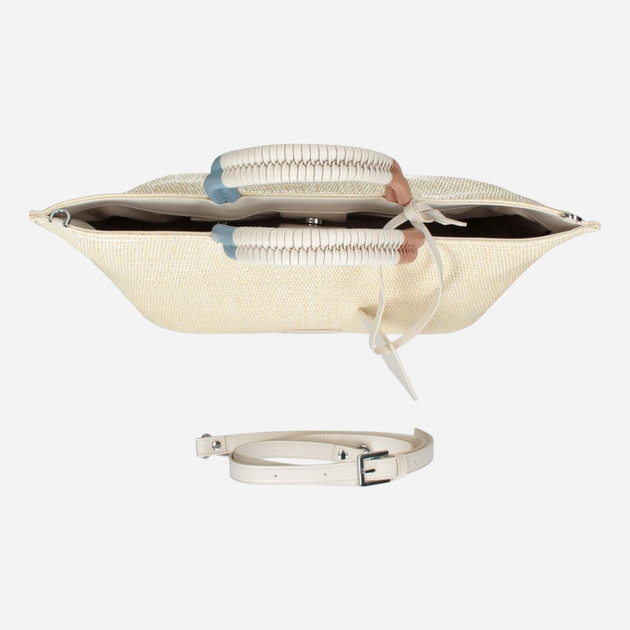 Torebka shopper damska materiałowa Rebelle Filippa REB0182T0010-0076 Biała - obraz 5