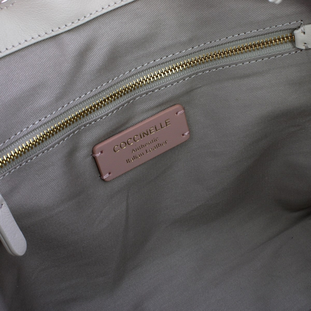 Torebka shopper damska skórzana Coccinelle Isabela E1SCA130101-H14 Biała - obraz 4