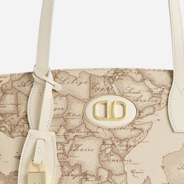 Torebka shopper damska duża 1A Classe LC249398-0937 Beżowa - obraz 5
