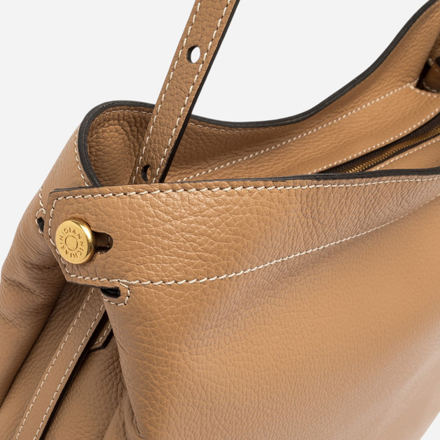 Torebka shopper damska skórzana Gianni Chiarini Ottavia BS-11292-GRN-0422 Brązowa - obraz 5